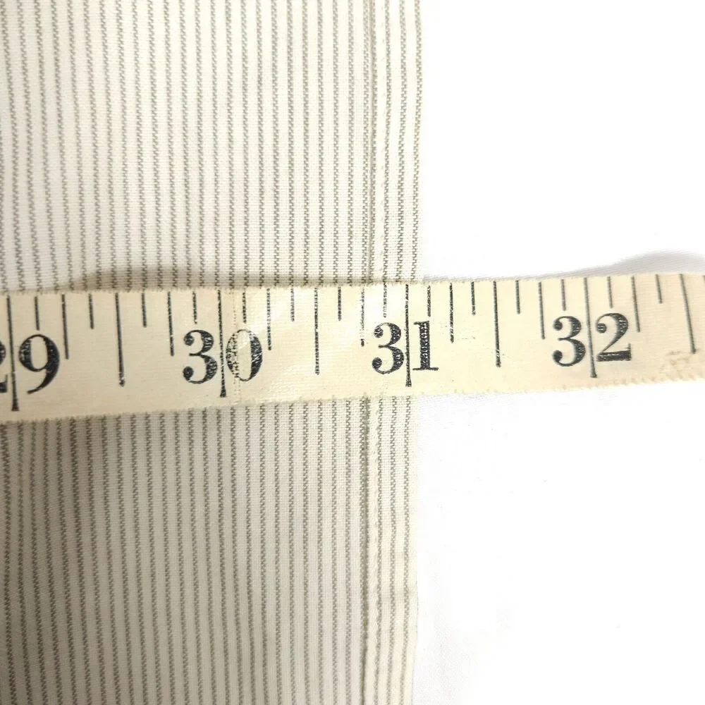 The North Face‎ Men White Gray Stripe Button Up Shirt Mens Large